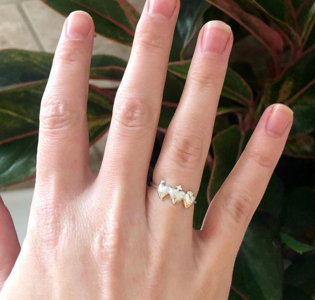 Holy Family Hearts® Ring in Sterling Silver