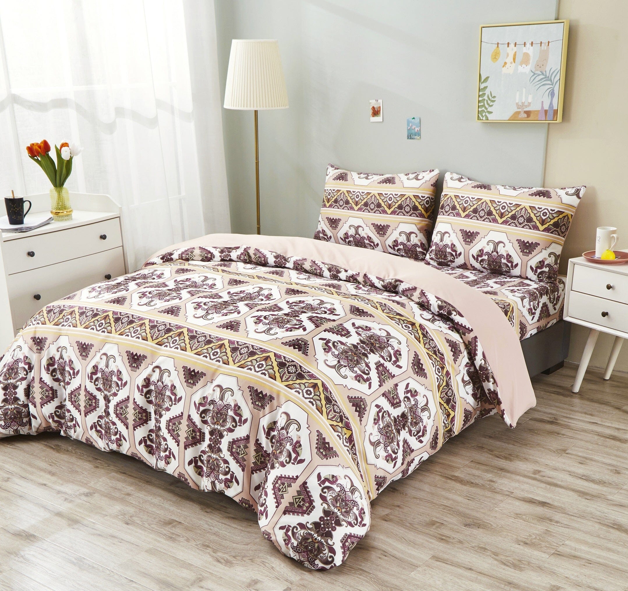 DaDa Bedding Oriental Kilim Persian Duvet Cover Set