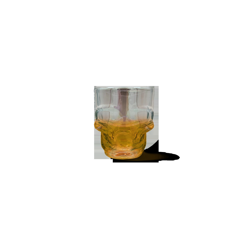 Set of 6 Skull Shot Glasses – 1.75 oz Glass Novelty Drinkware for Halloween Parties, Cocktail Bars & Home Decor