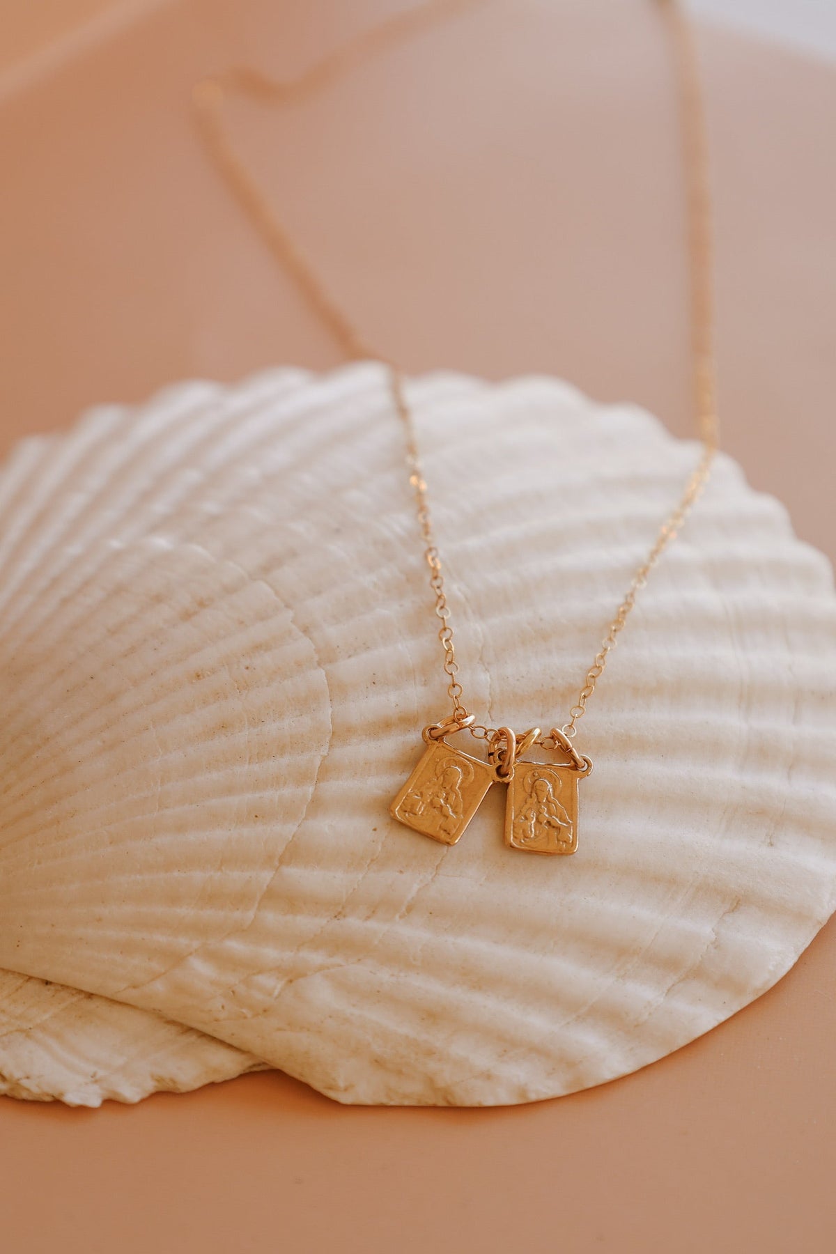 Gold Vermeil Scapular Necklace