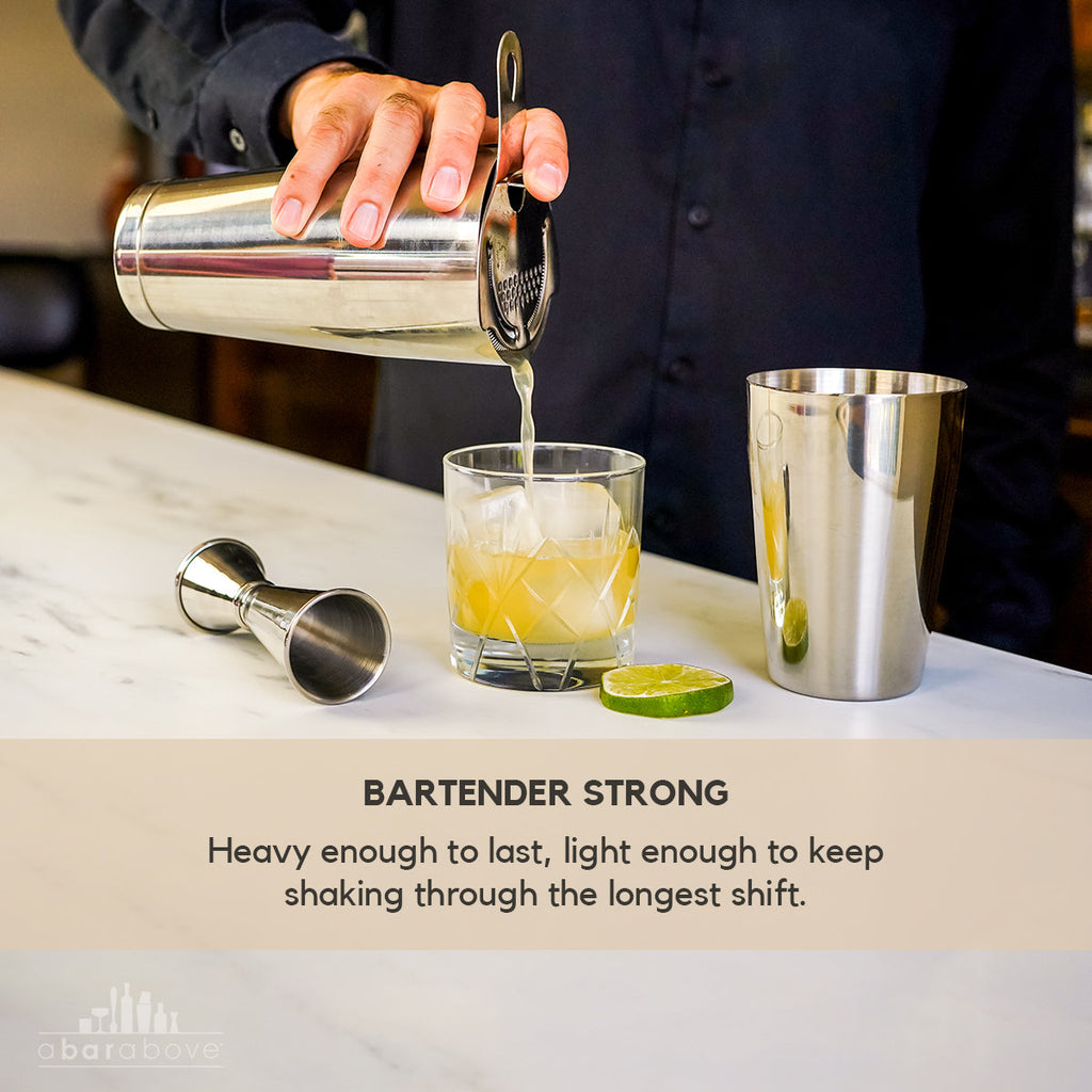 4-Piece Cocktail Shaker Set - Antique Copper