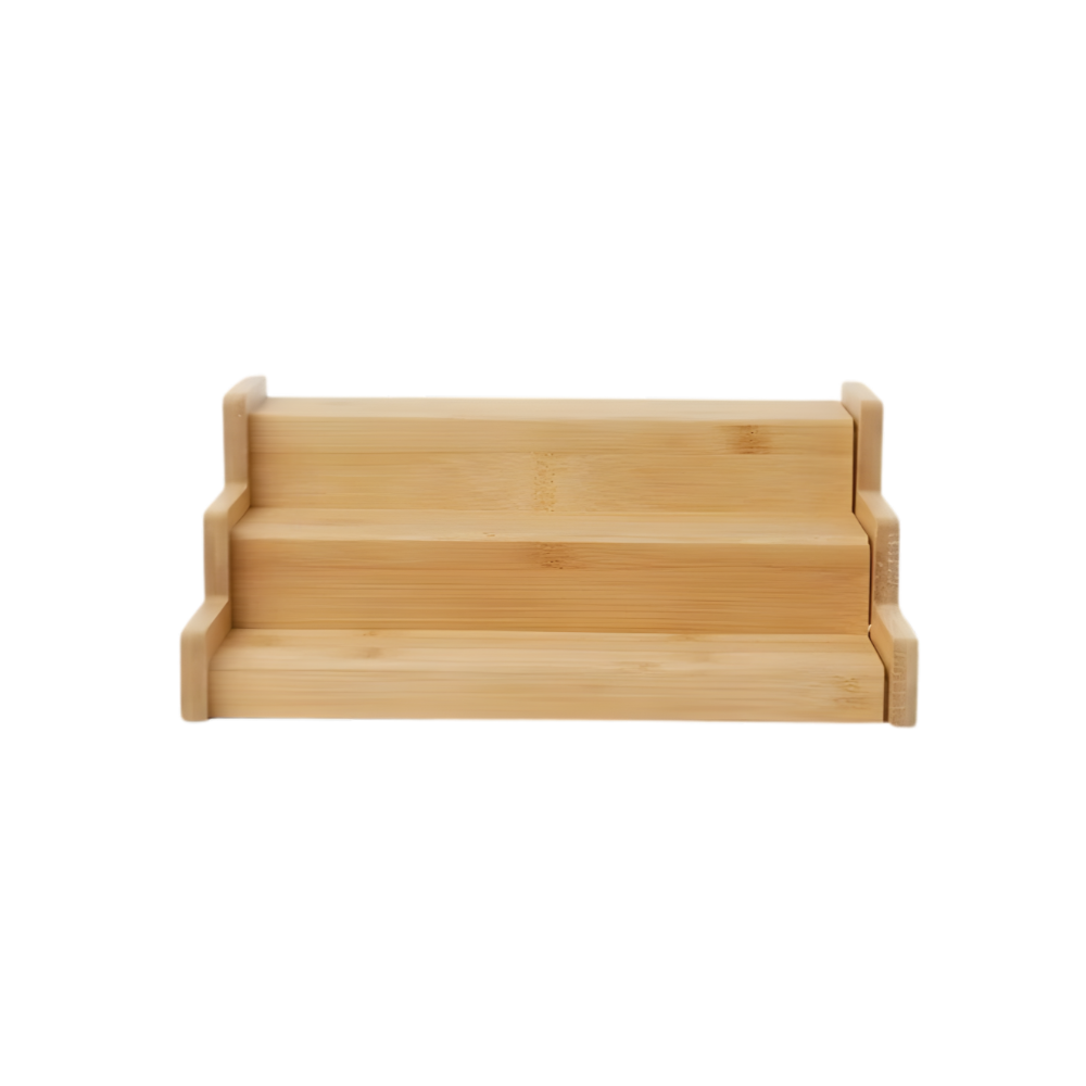 Expandable Bamboo Spice Rack – 3 Tier
