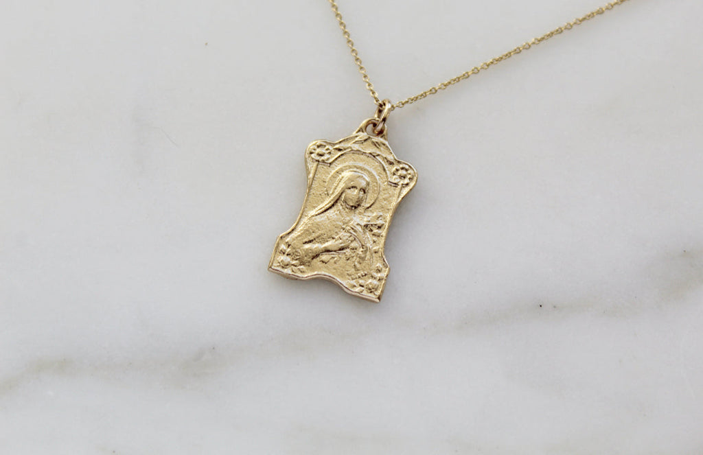 St. Therese of Lisieux 14K Gold