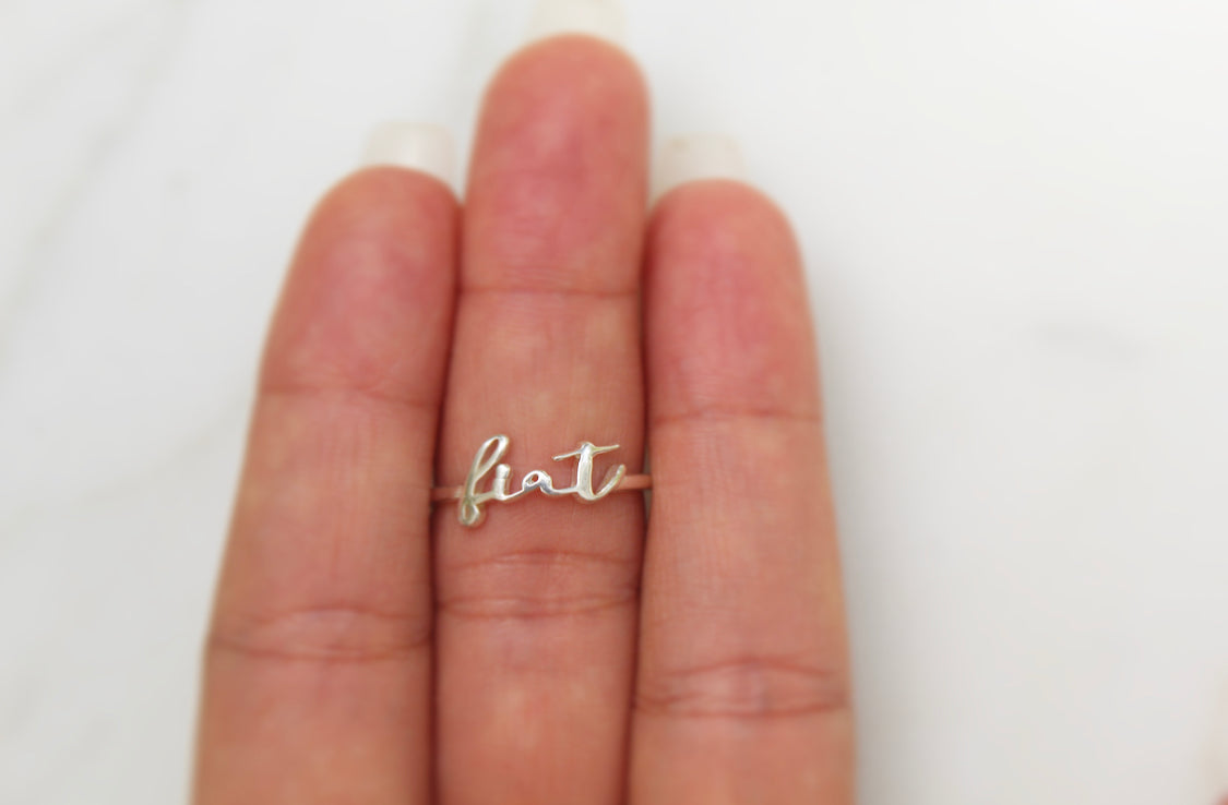 Fiat Ring in 925 Sterling Silver