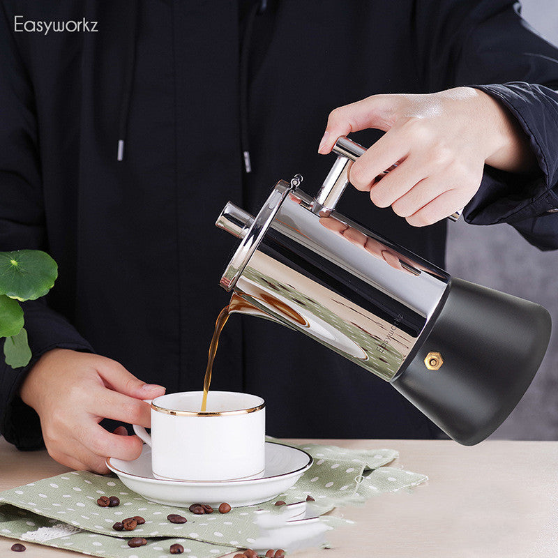 Stainless Steel Induction Moka Pot