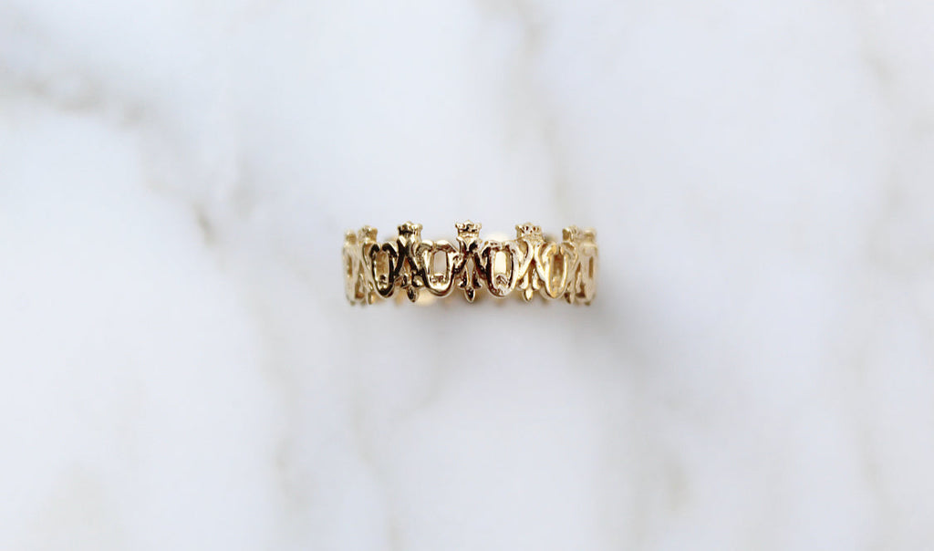 Maria Auspice Ring in 14K Gold