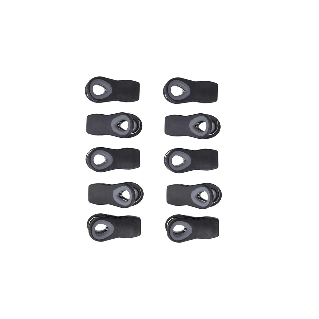 10-Piece Magnetic Bag Clip Set, Black