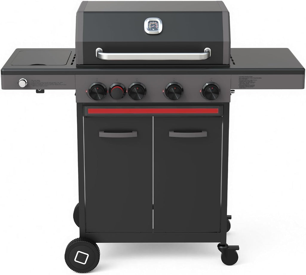 Quadruple Burner Infrared Side Burner Propane Grill