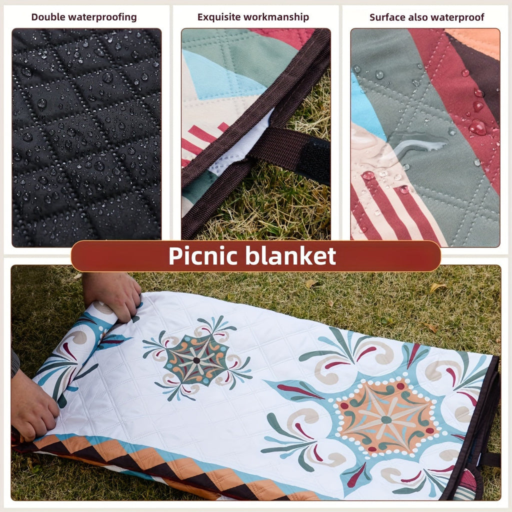 Outdoor Camping Blanket Waffle Weave Picnic Mat
