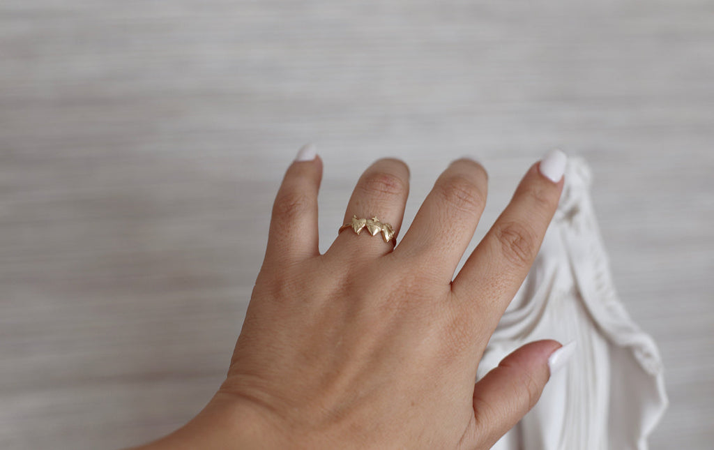 Holy Family Hearts® Ring in 14k Yellow Gold