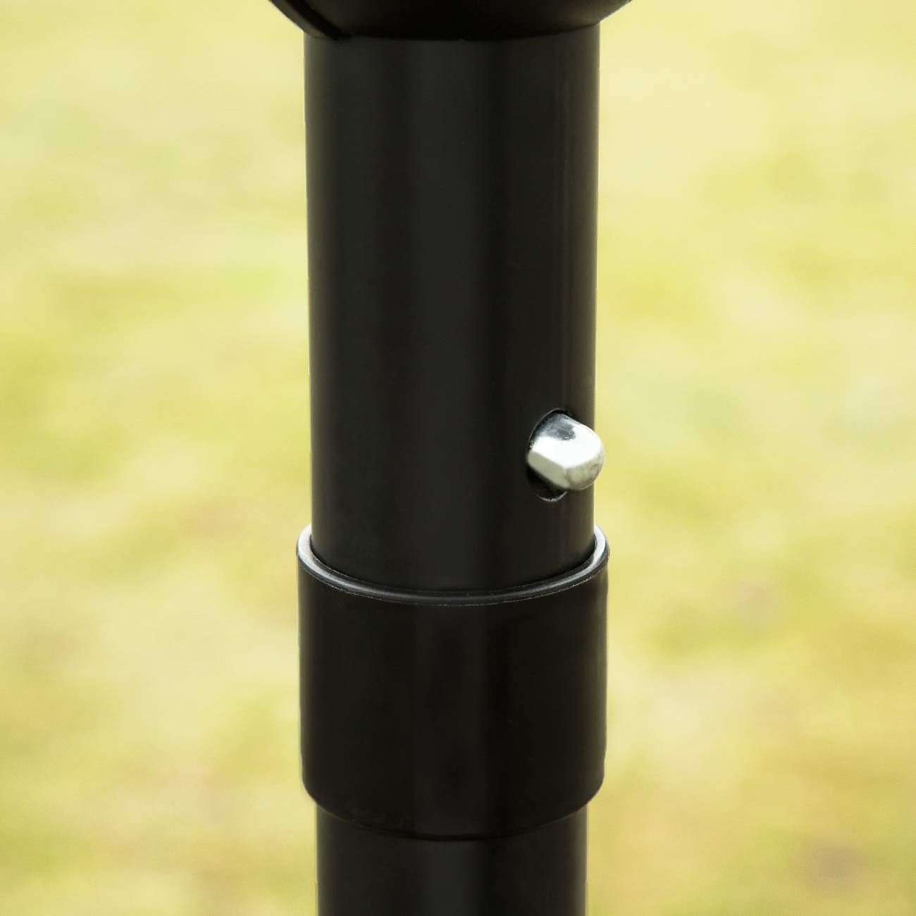NineFoot Patio Umbrella BlackAndWhite Weatherproof