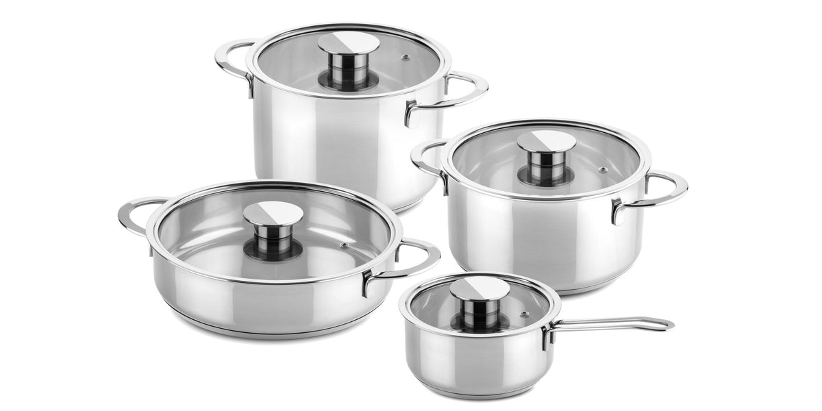 Mepra 8 pcs cookware set Gourmet Stainless Steel SKU: '30150008