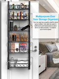 CARLA HOME 6 Tier Adjustable Baskets Over Door Pantry Organiser for Home Kitchen