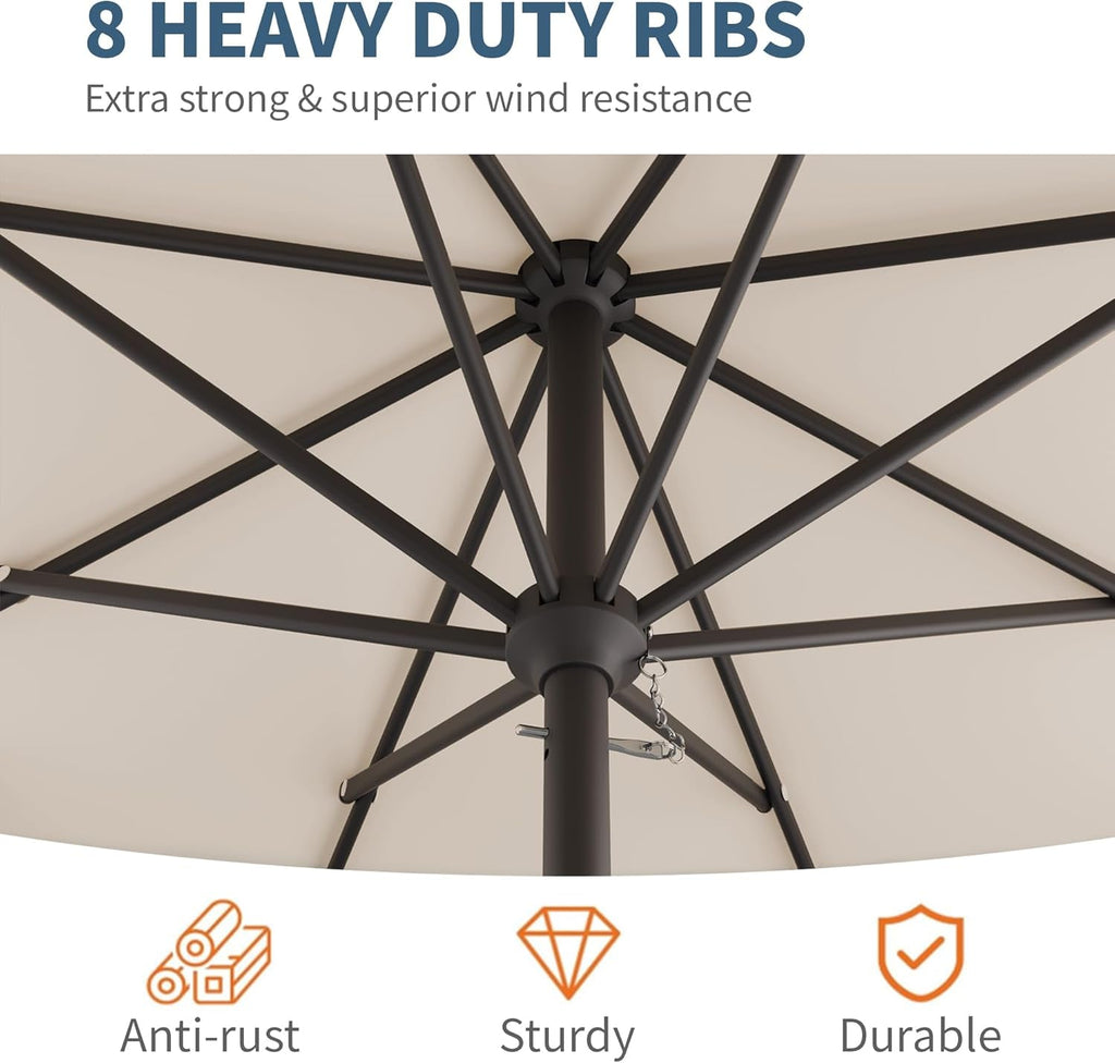 10ft Patio Umbrella WeatherproofUVProtection Market