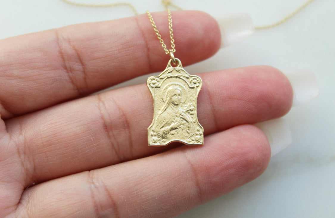 St. Therese of Lisieux 14K Gold