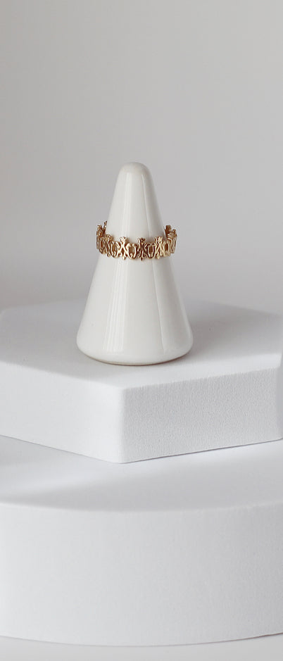 Maria Auspice Ring in 14K Gold