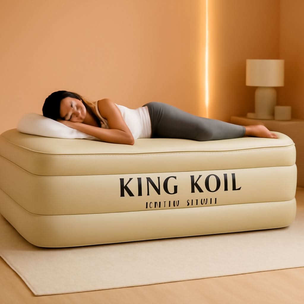 Queen Air Mattress With Integrated Pump Waterproof