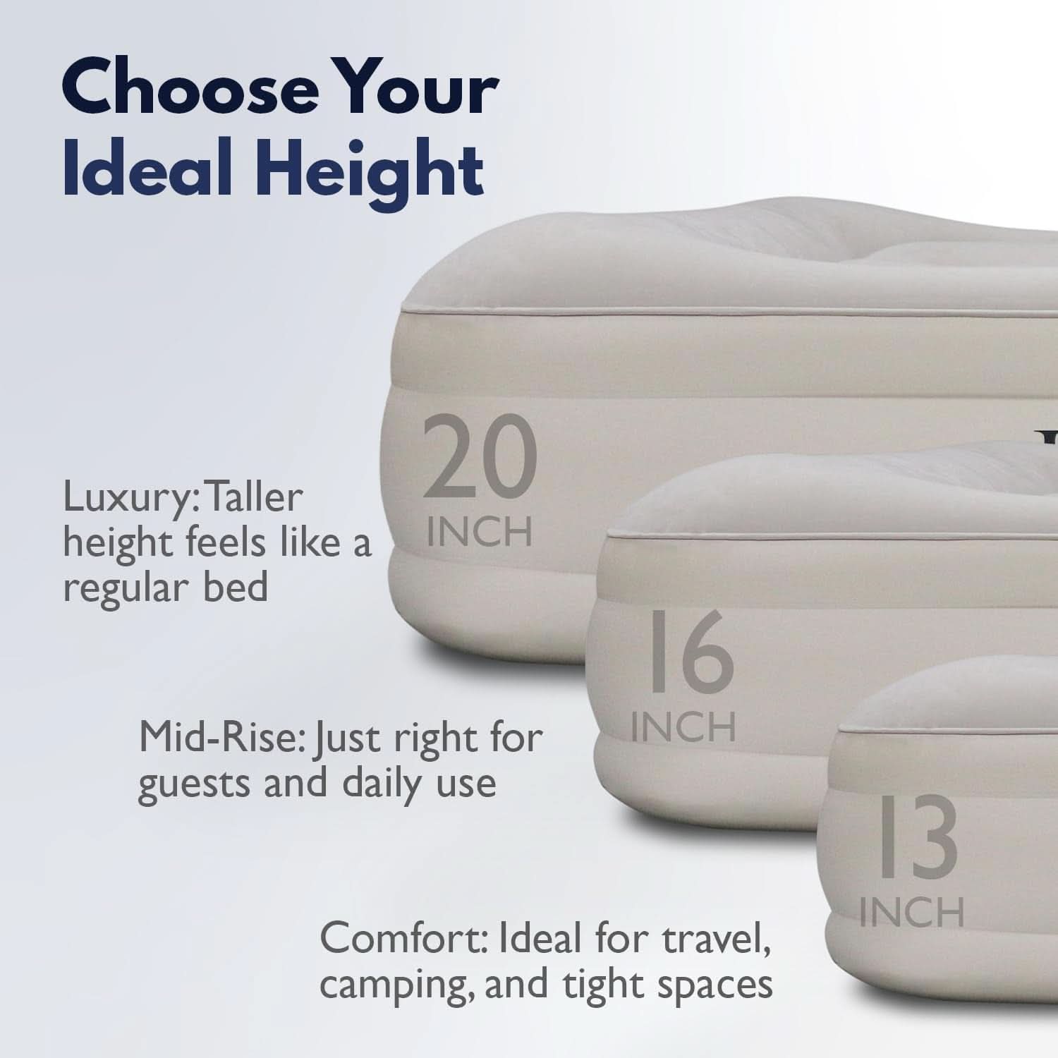 Queen Air Mattress With Integrated Pump Waterproof