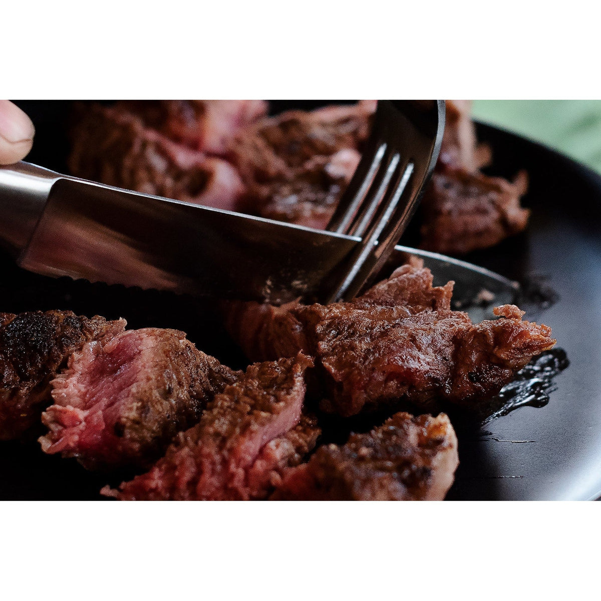 Elite Set of 4 Steak Knives - Black