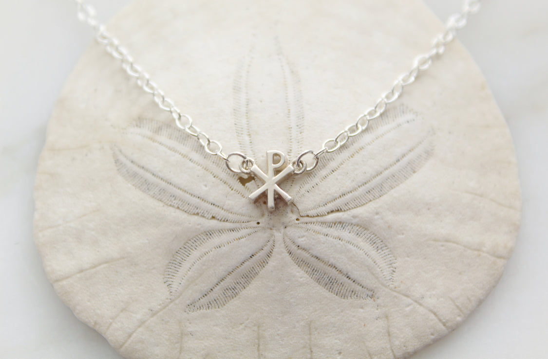 Chi Rho necklace in Sterling Silver
