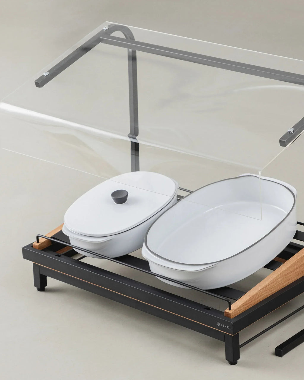 Revol CARACTERE CULINAIRE RECT DISH WITH LID 19X13 Cardamom SKU: '655270