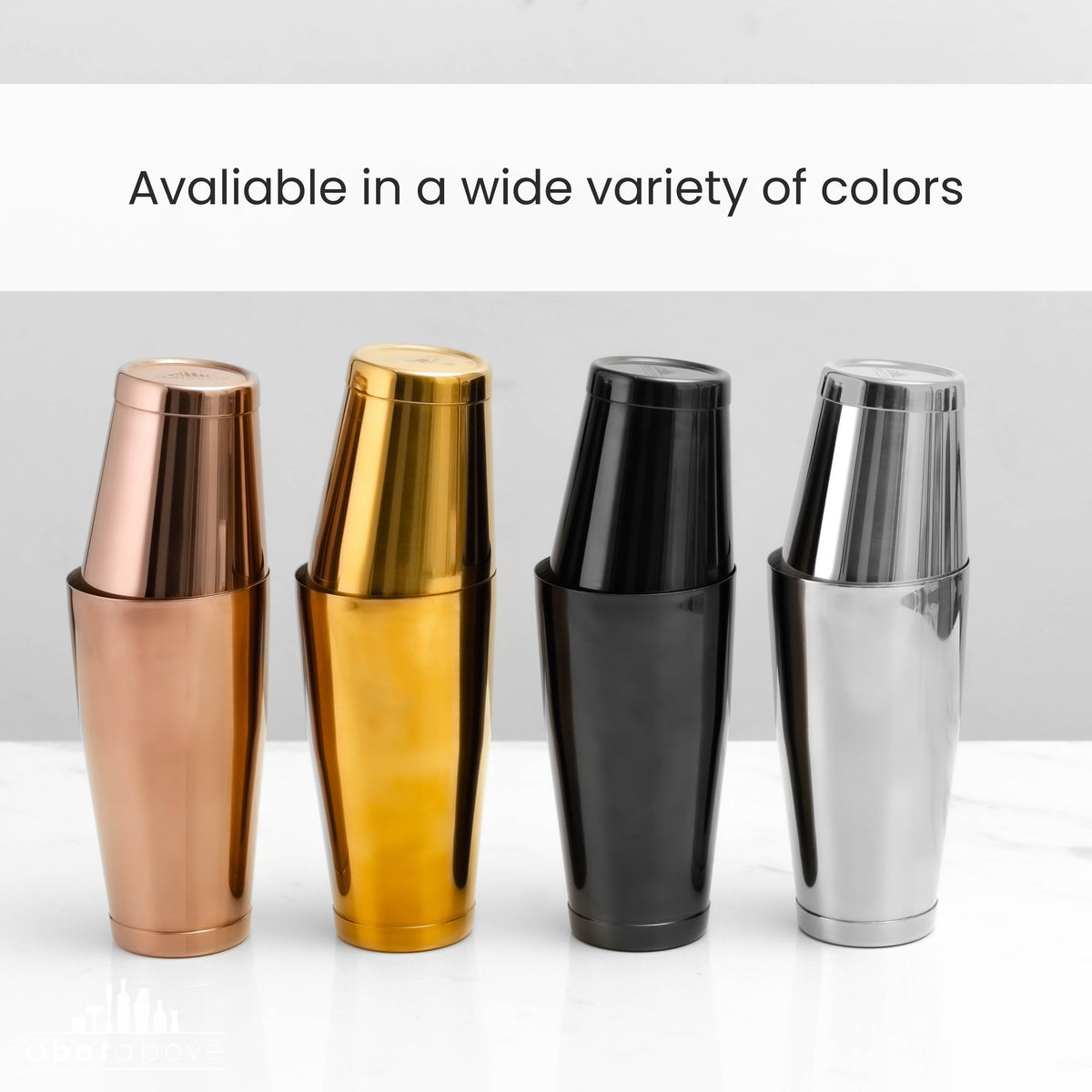 4-Piece Cocktail Shaker Set - Antique Copper