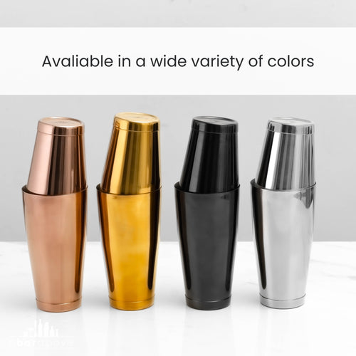 4-Piece Cocktail Shaker Set - Antique Copper