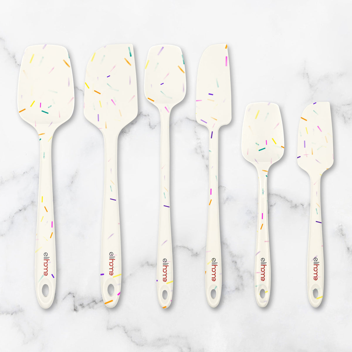 Elihome 6 Piece Silicone Spatula Set