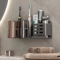 Wall Mount Aluminum Toothbrush Razor Holder