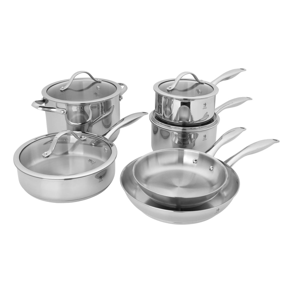 HENCKELS Aragon 10 Piece Stainless Steel Cookware Set
