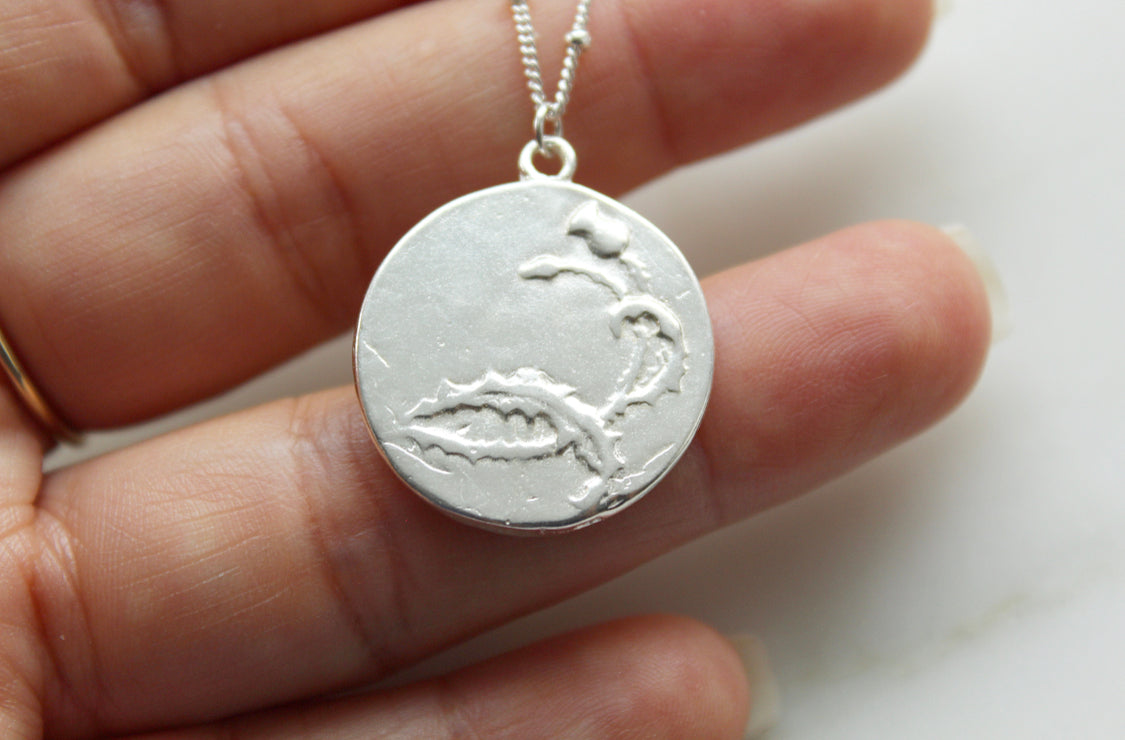 St. Joan Of Arc Necklace in 925 Sterling Silver