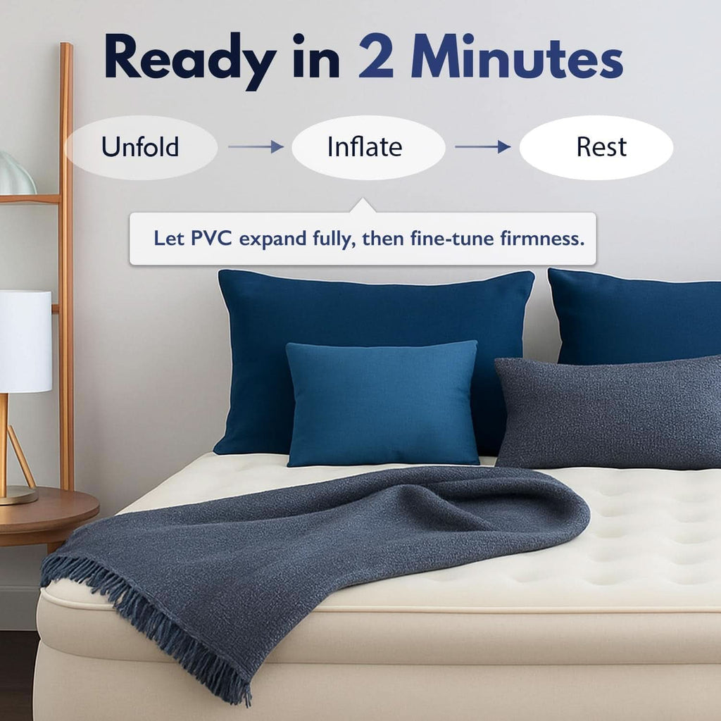 Queen Air Mattress With Integrated Pump Waterproof