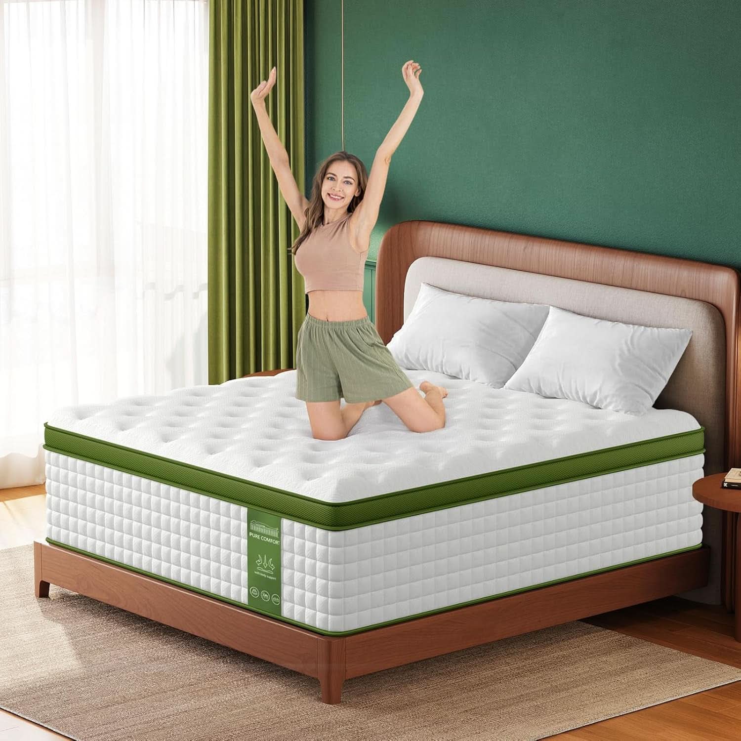 Cooling Gel King Mattress Designed for Side Sleepers Support