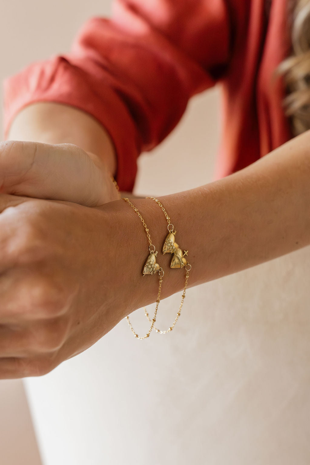 Sacred Heart and Immaculate Heart Bracelet