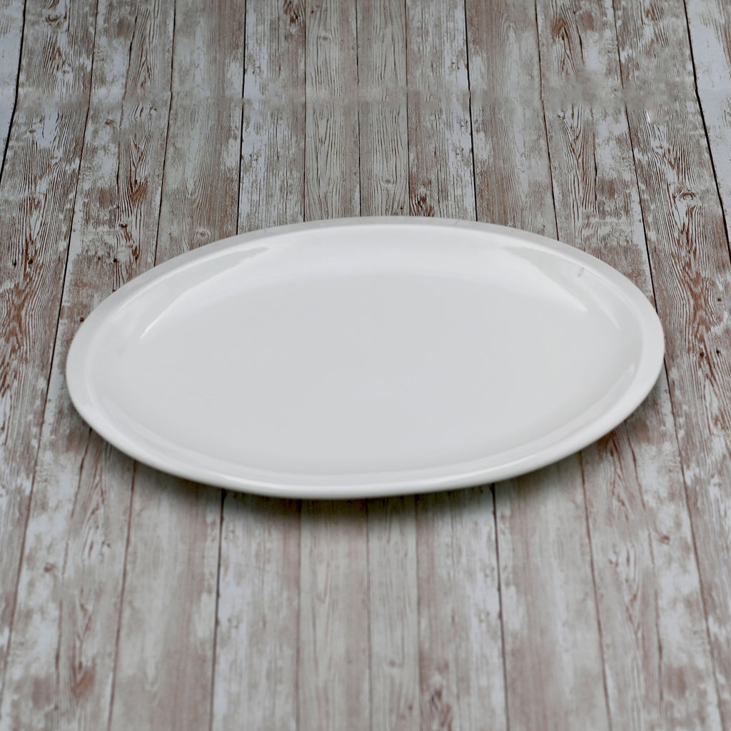 White Oval Platter 14" inch | 36 Cm