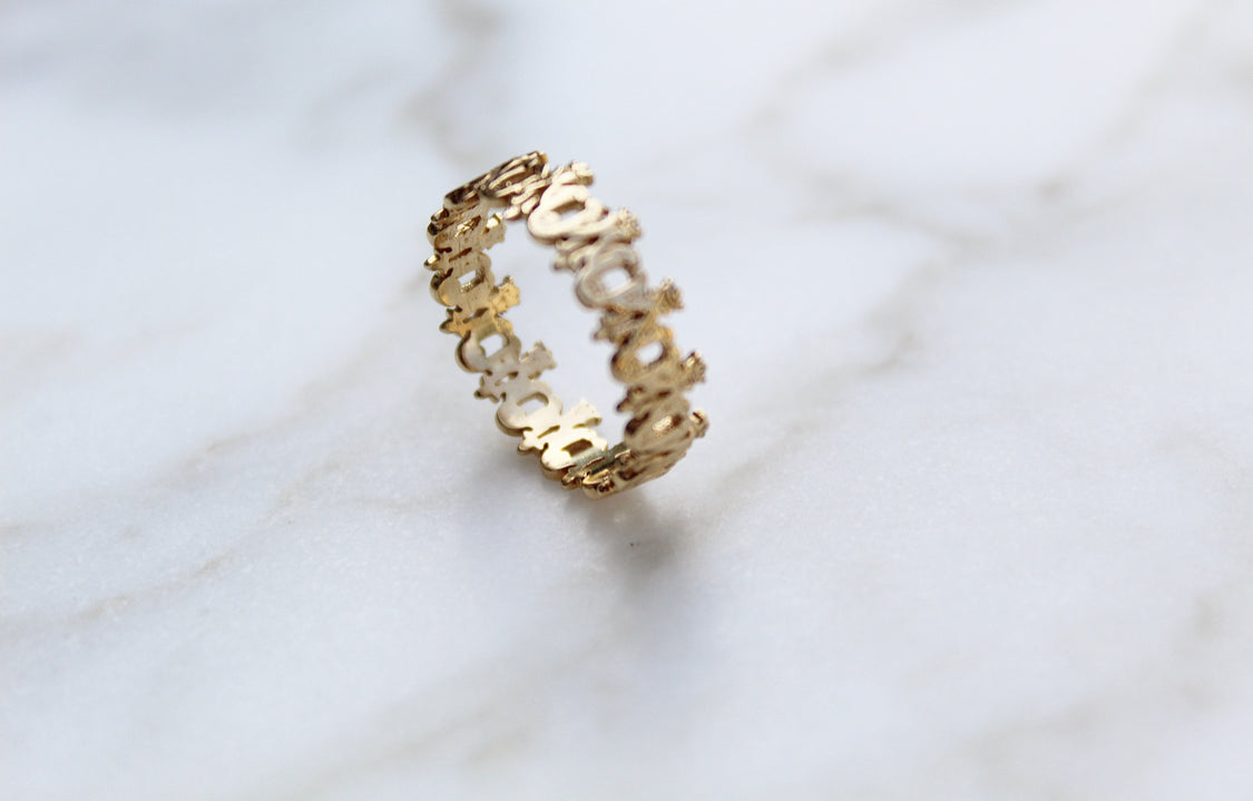 Maria Auspice Ring in 14K Gold