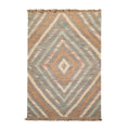 5’3” x 8’6” Hand Woven Natural Fiber Jute Modern Flatweave Kilim Area Rug