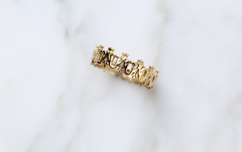 Maria Auspice Ring in 14K Gold