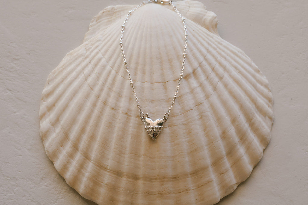 Immaculate Heart in Sterling Silver