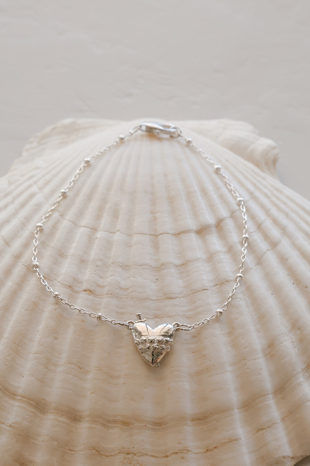 Immaculate Heart in Sterling Silver