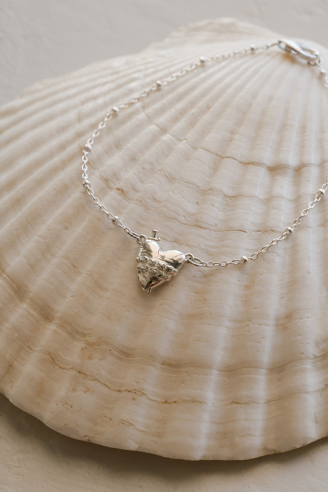 Immaculate Heart in Sterling Silver