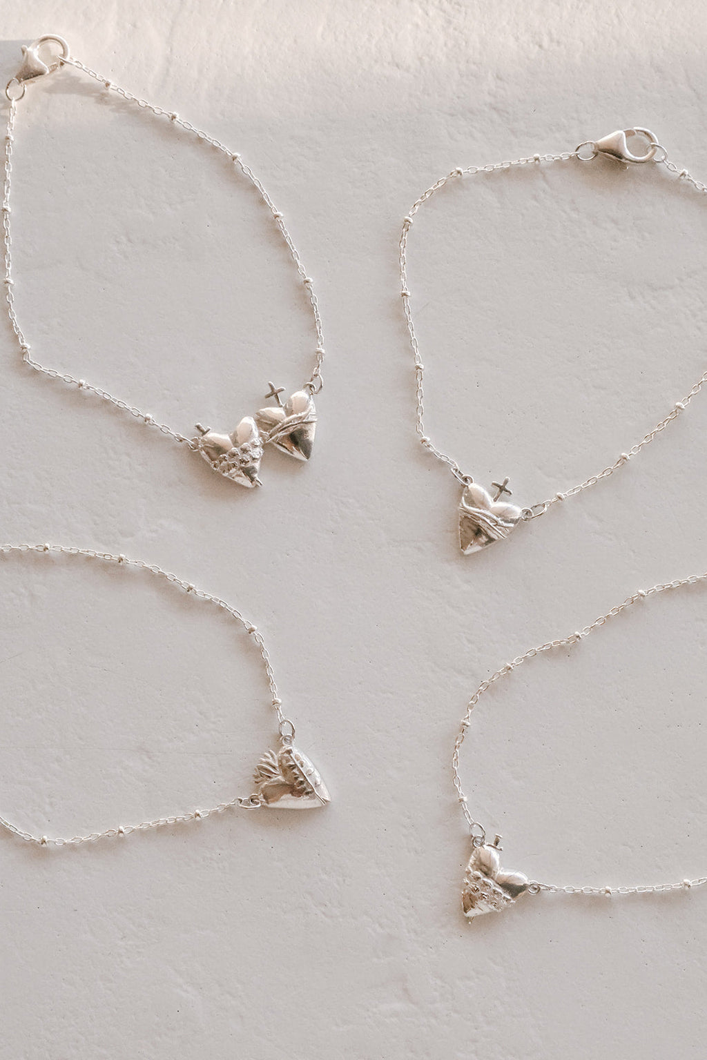 Immaculate Heart in Sterling Silver