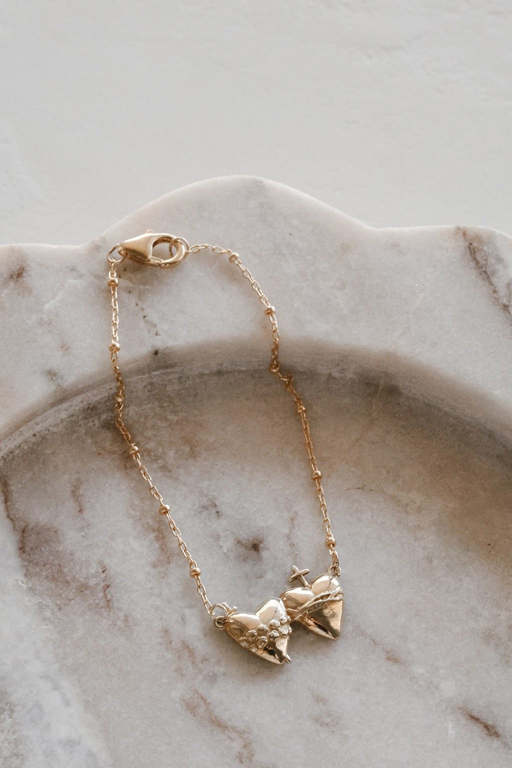 Sacred Heart and Immaculate Heart Bracelet