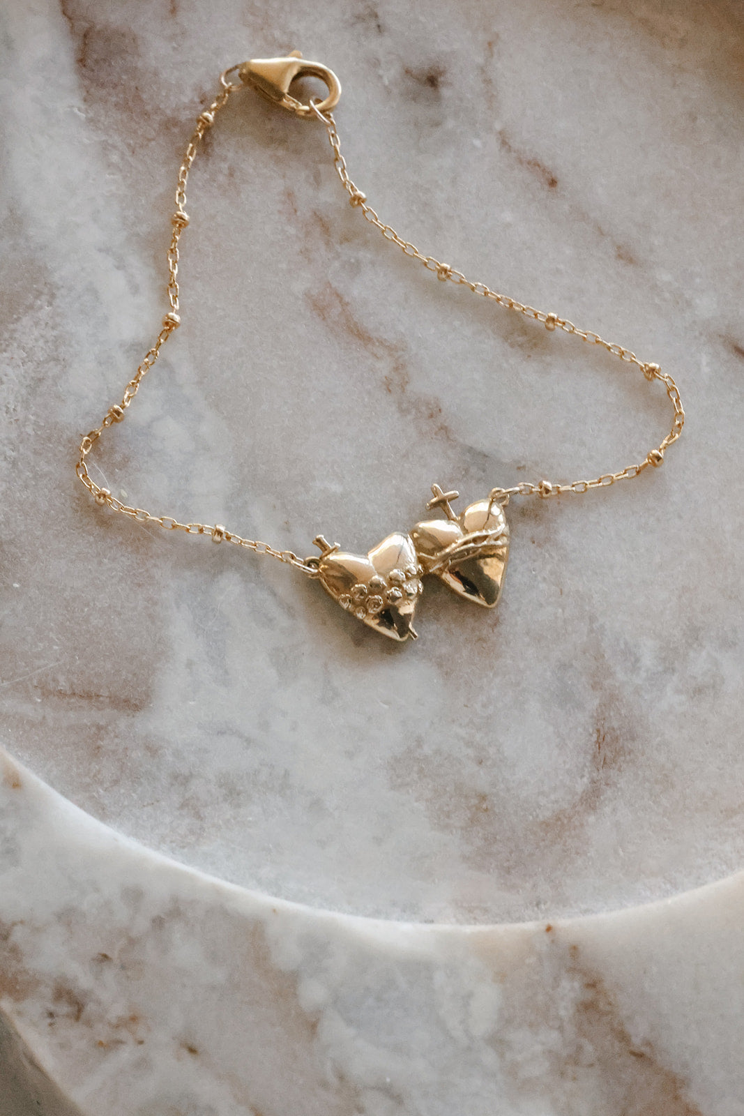 Sacred Heart and Immaculate Heart Bracelet