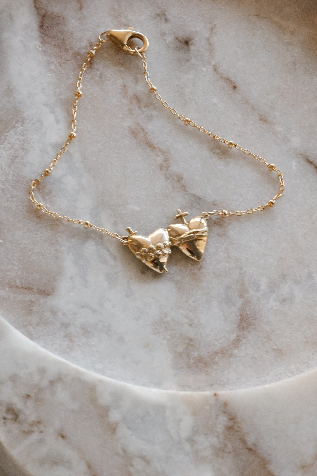 Sacred Heart and Immaculate Heart Bracelet