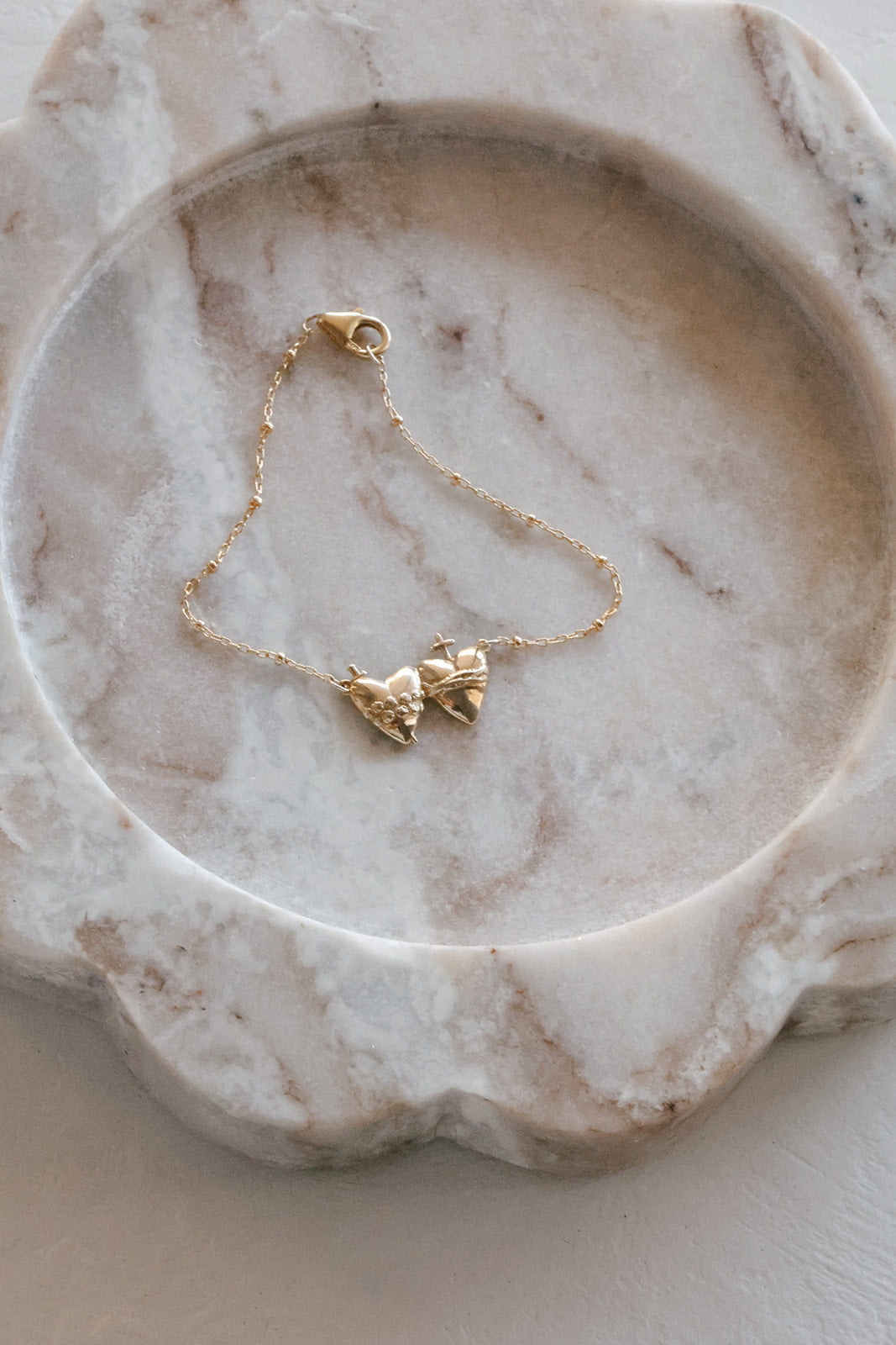 Sacred Heart and Immaculate Heart Bracelet