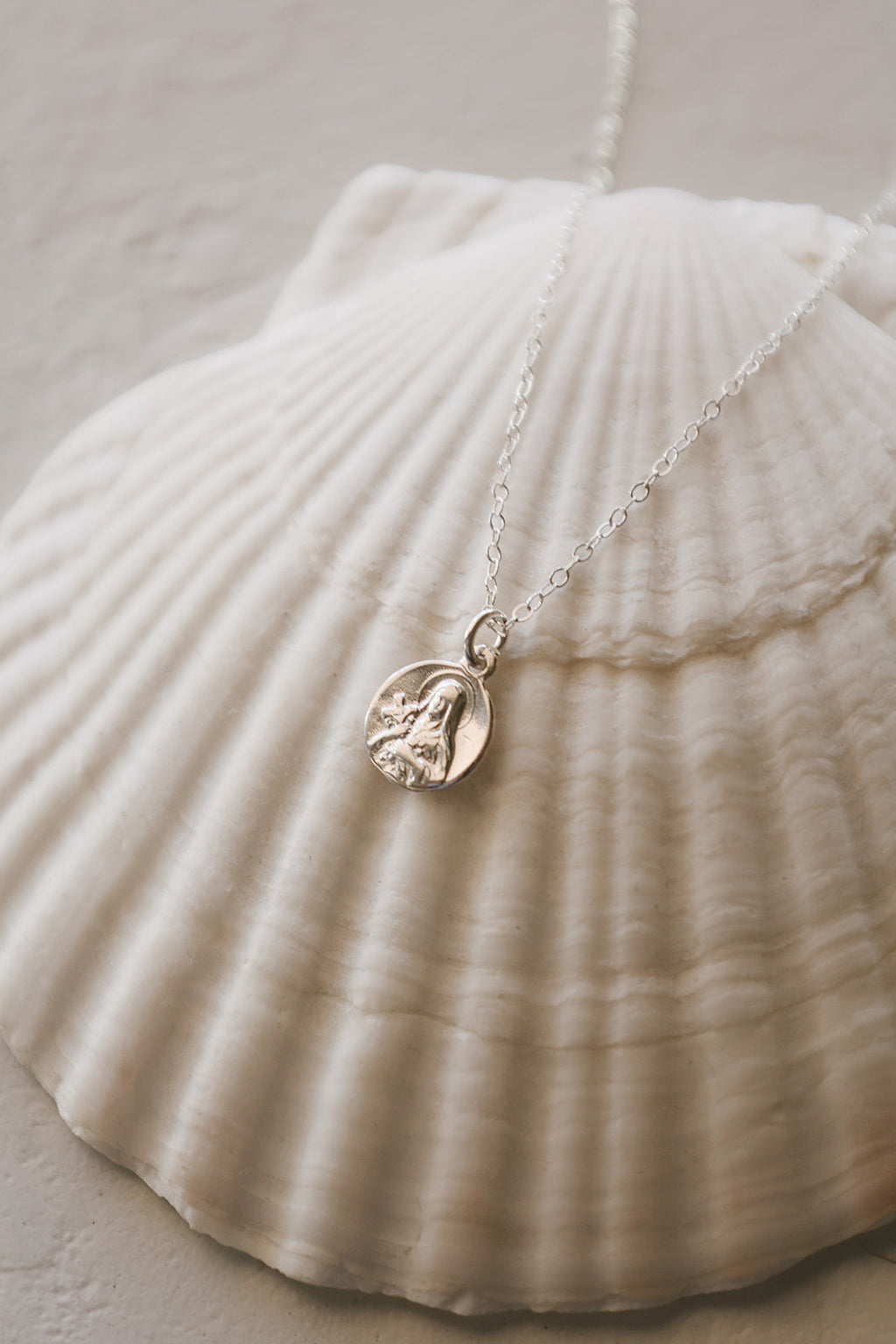 Little Saint Therese Necklace in Sterling Silver