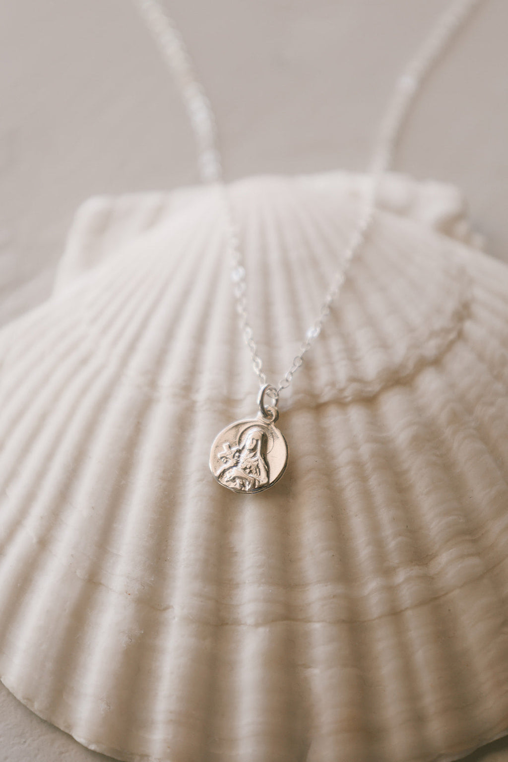 Little Saint Therese Necklace in Sterling Silver