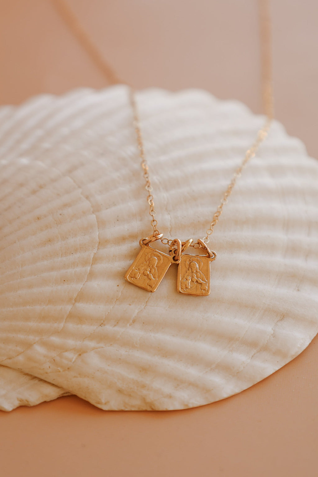 Gold Vermeil Scapular Necklace
