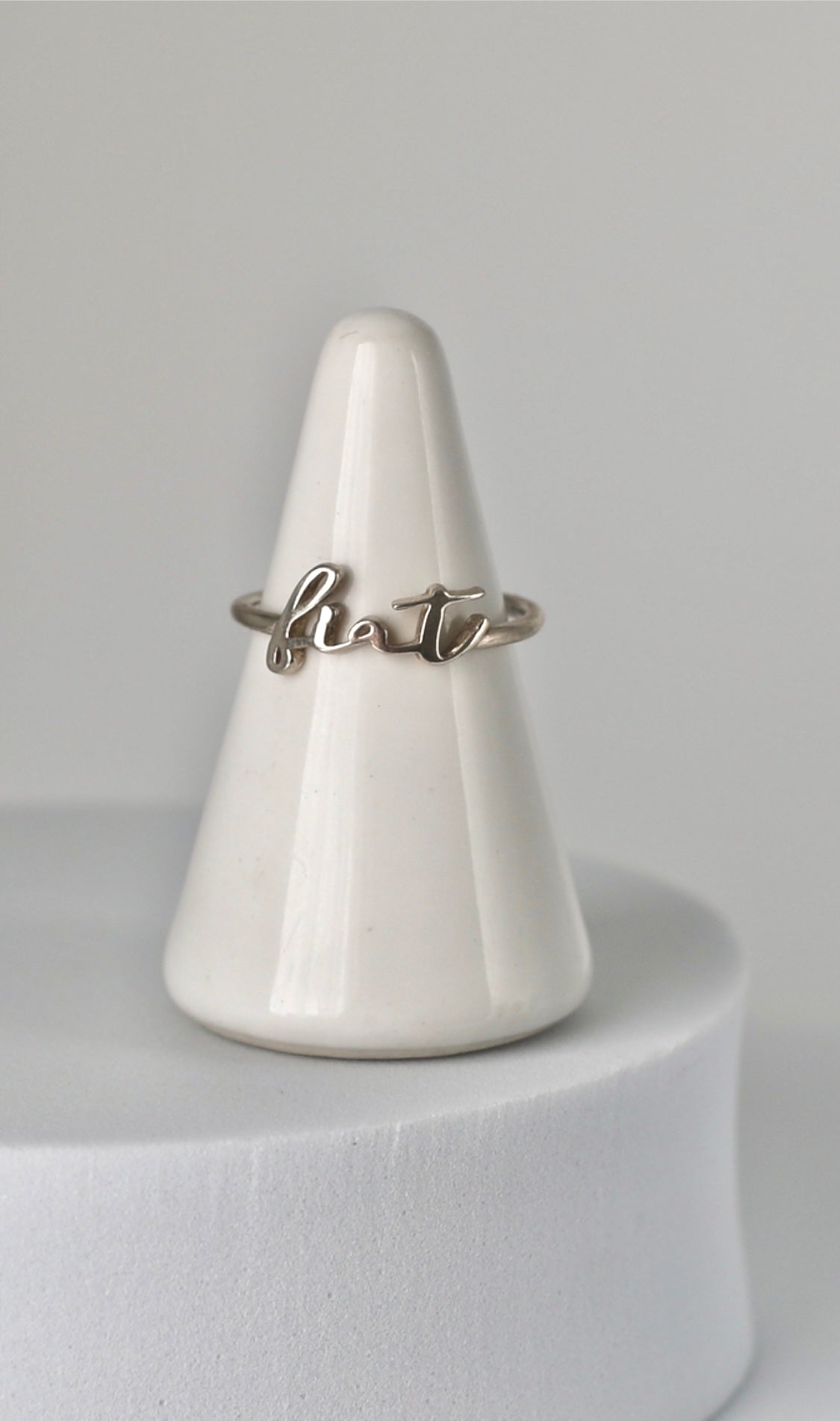 Fiat Ring in 925 Sterling Silver